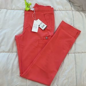 FIGS Limited Edition Tall Yola Skinny Pants in Coral Pink